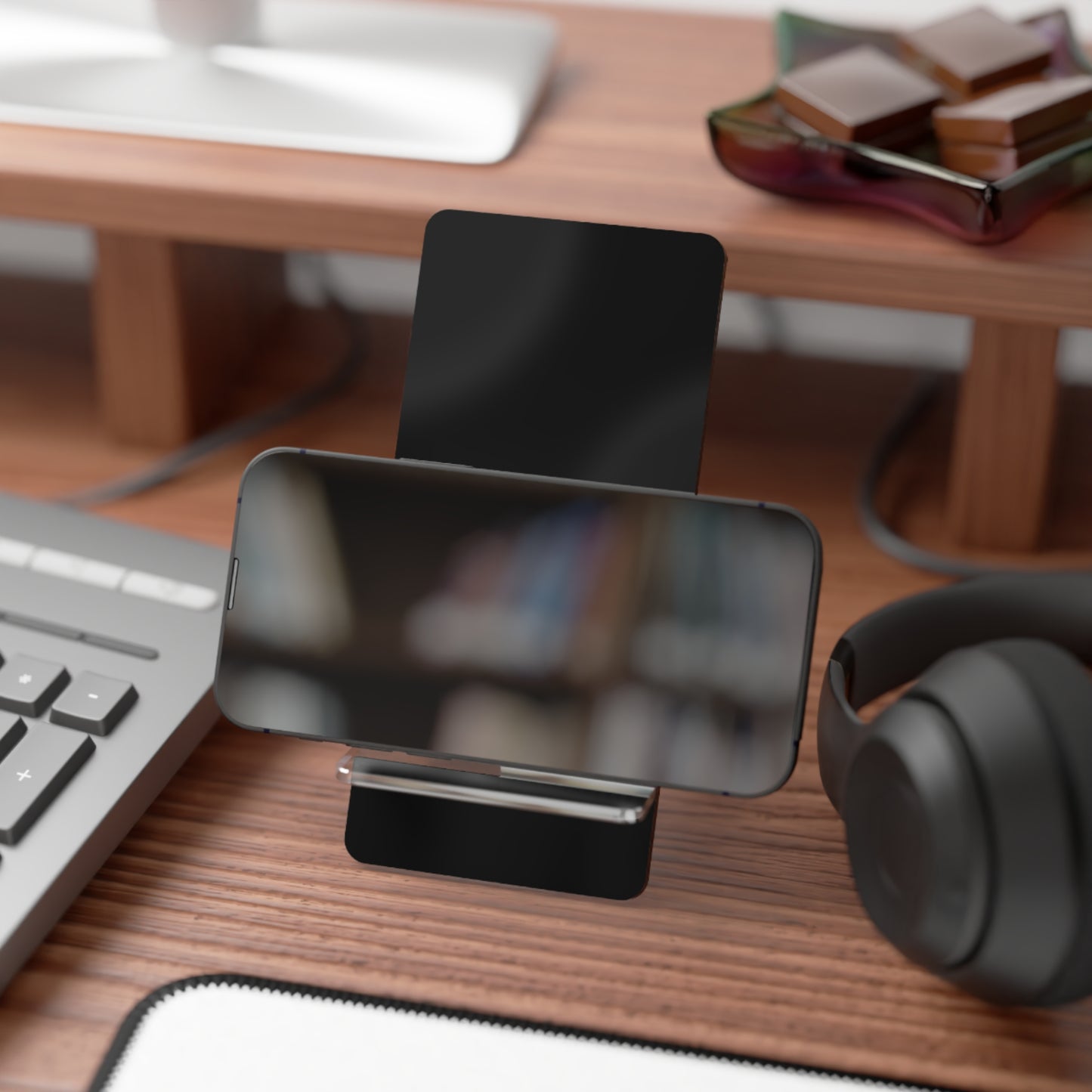 Sleek Smartphone Stand, Desk Accessory, Minimalist Phone Holder, Gift for Tech Lovers, Modern Office Decor