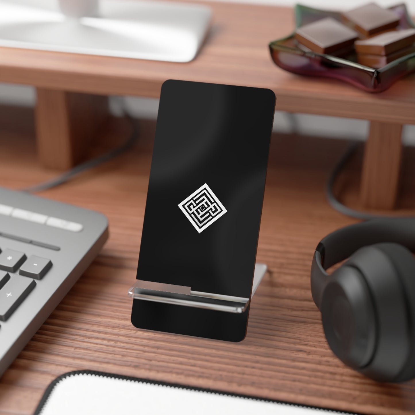 Sleek Smartphone Stand, Desk Accessory, Minimalist Phone Holder, Gift for Tech Lovers, Modern Office Decor
